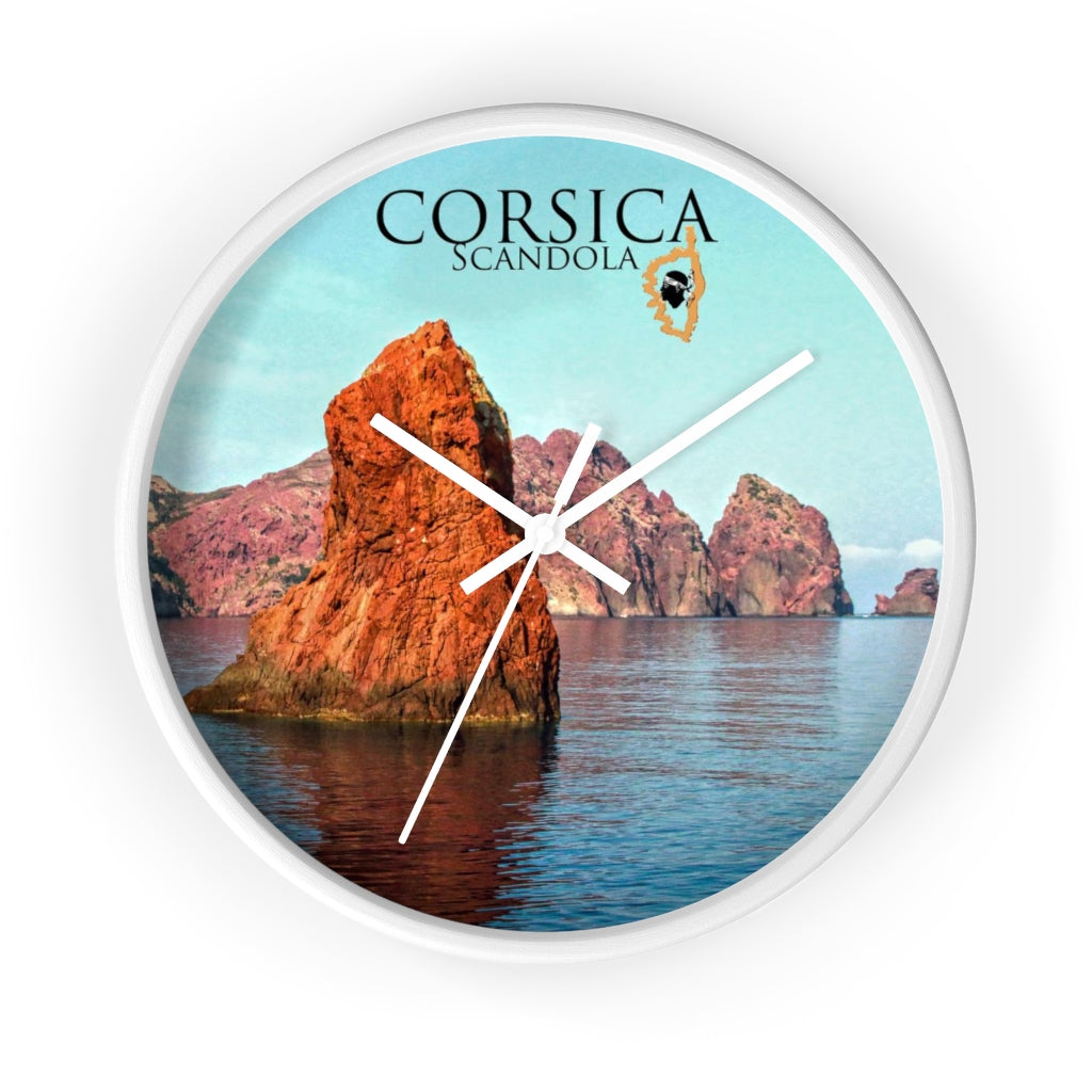 horloge Scandola Corsica - Ochju Ochju White / White / 10" Printify Home Decor horloge Scandola Corsica