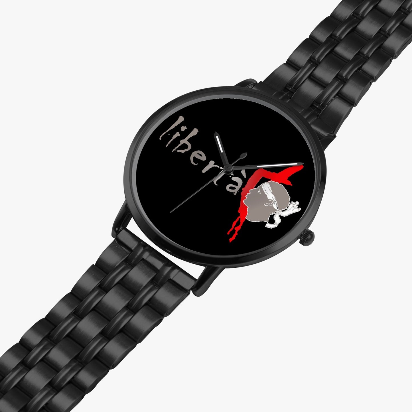 Montre à quartz avec bracelet en acier Libertà