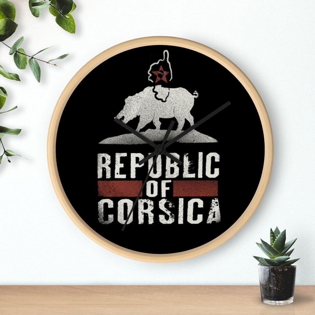 horloge Republic of Corsica - Ochju Ochju Printify Home Decor horloge Republic of Corsica