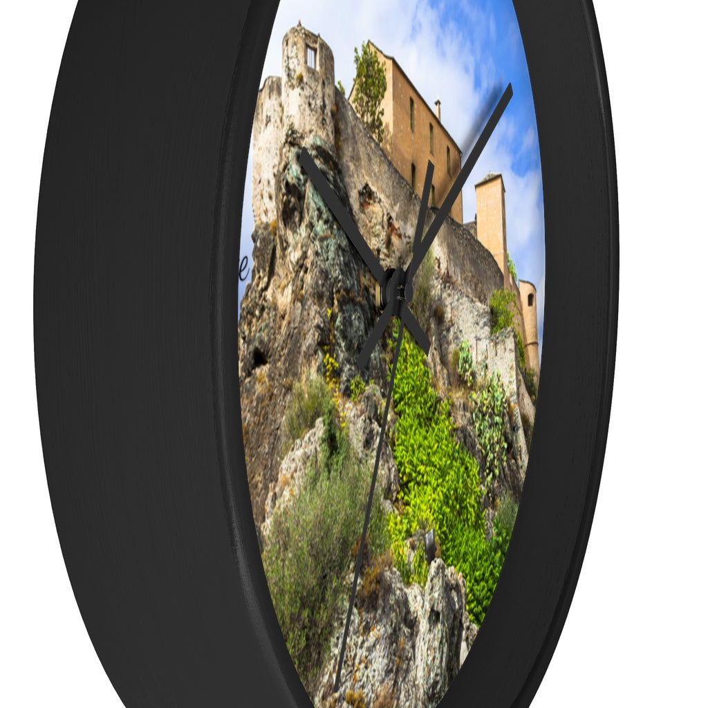 horloge murale Corte Corsica - Ochju Ochju Printify Home Decor horloge murale Corte Corsica