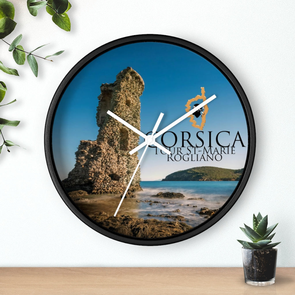 horloge Tour St-Marie Corsica - Ochju Ochju Printify Home Decor horloge Tour St-Marie Corsica