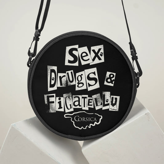 Sac cartable rond Sex Drugs & Figatellu
