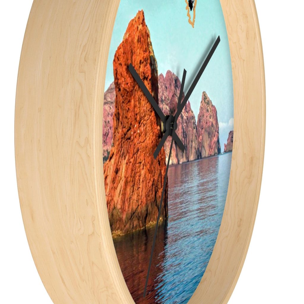 horloge Scandola Corsica - Ochju Ochju Printify Home Decor horloge Scandola Corsica