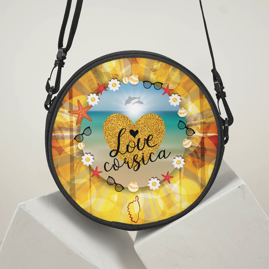 Sac cartable rond Love Corsica