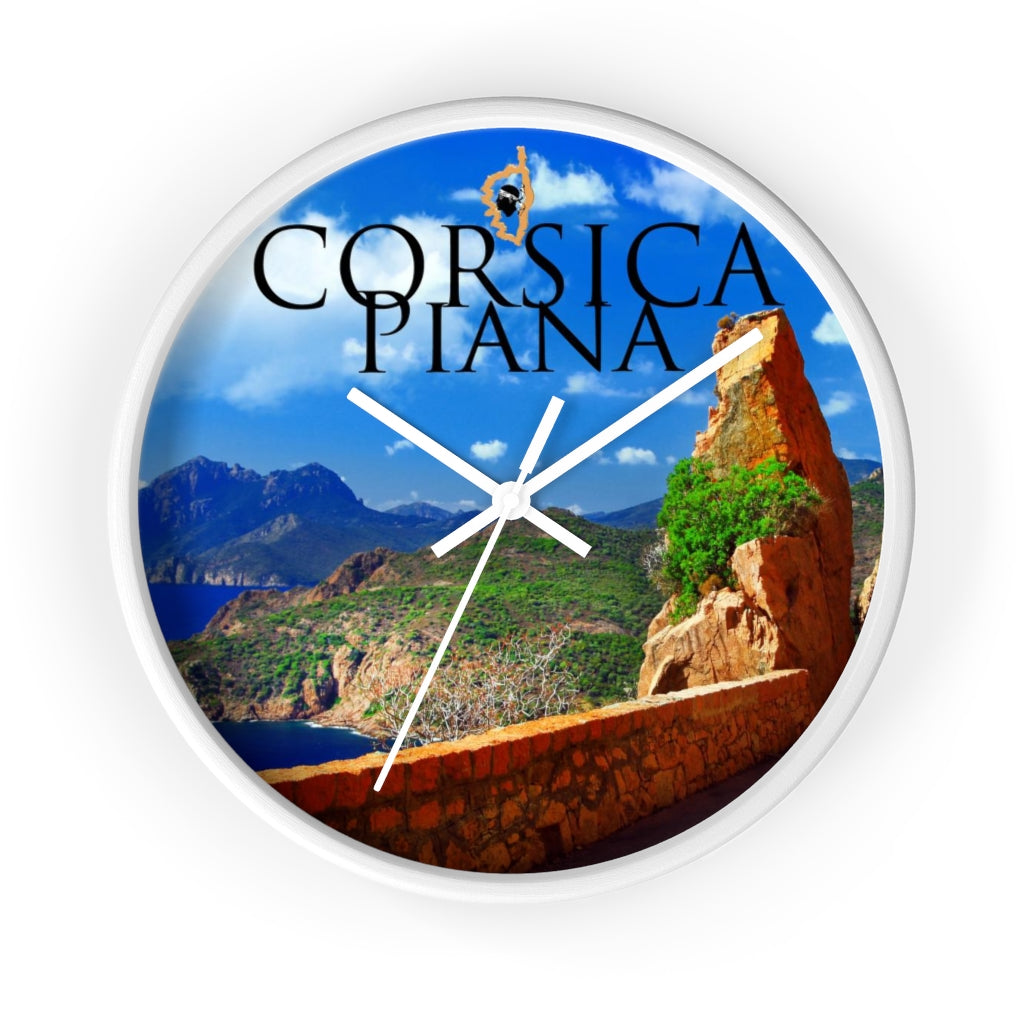 horloge Corsica Piana - Ochju Ochju White / White / 10" Printify Home Decor horloge Corsica Piana