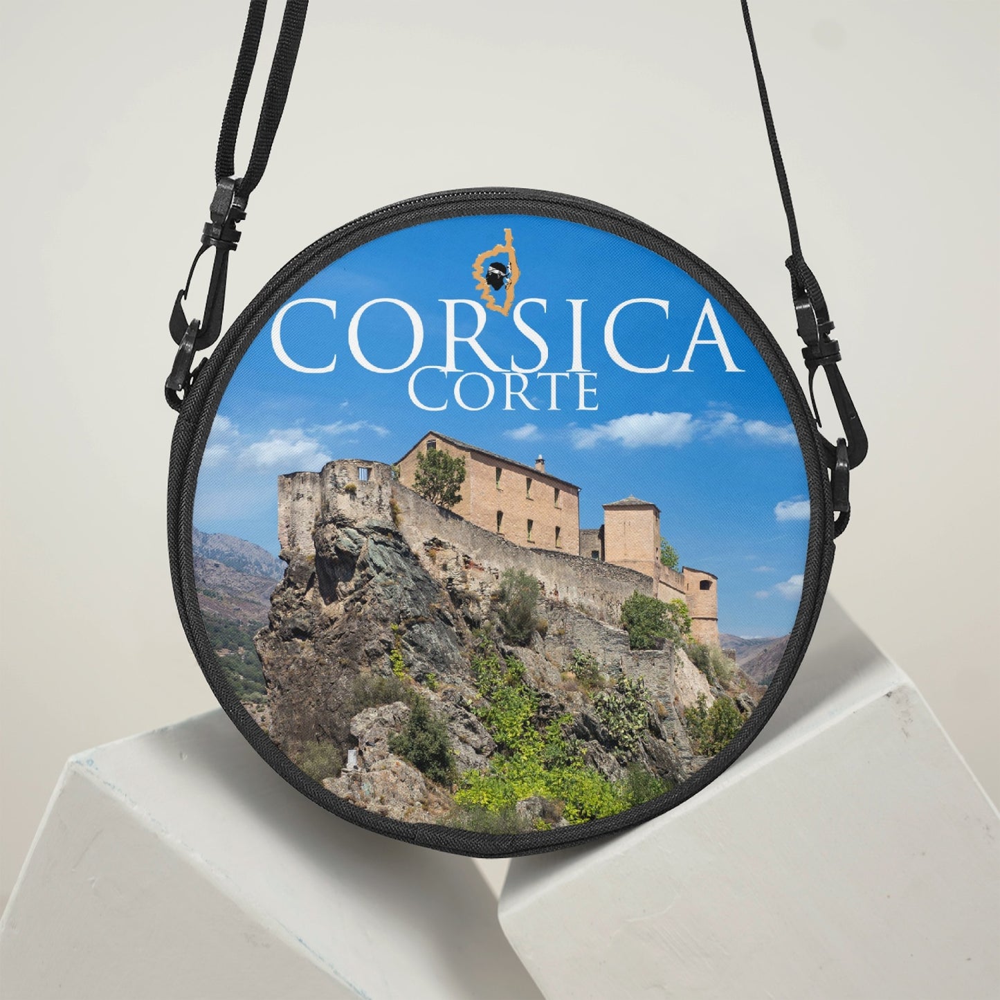 Sac cartable rond Corsica Corte