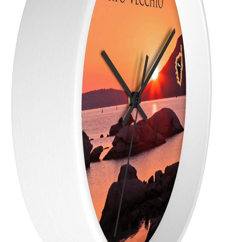 horloge Porto-Vecchio Corsica - Ochju Ochju Printify Home Decor horloge Porto-Vecchio Corsica