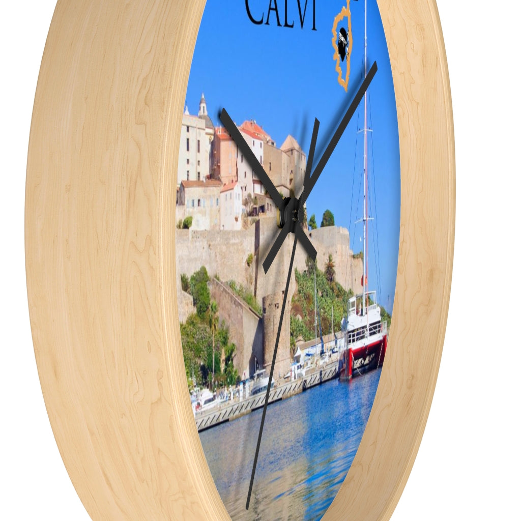 horloge Corsica Calvi - Ochju Ochju Printify Home Decor horloge Corsica Calvi