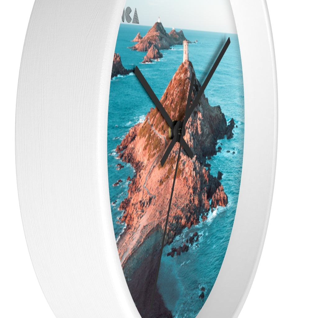 horloge murale Les Sanguinaires Corsica - Ochju Ochju Printify Home Decor horloge murale Les Sanguinaires Corsica