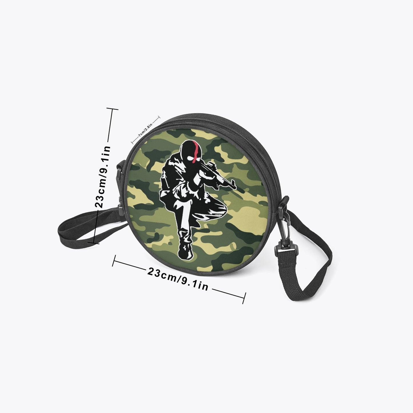 Sac cartable rond Ribellu Camouflage