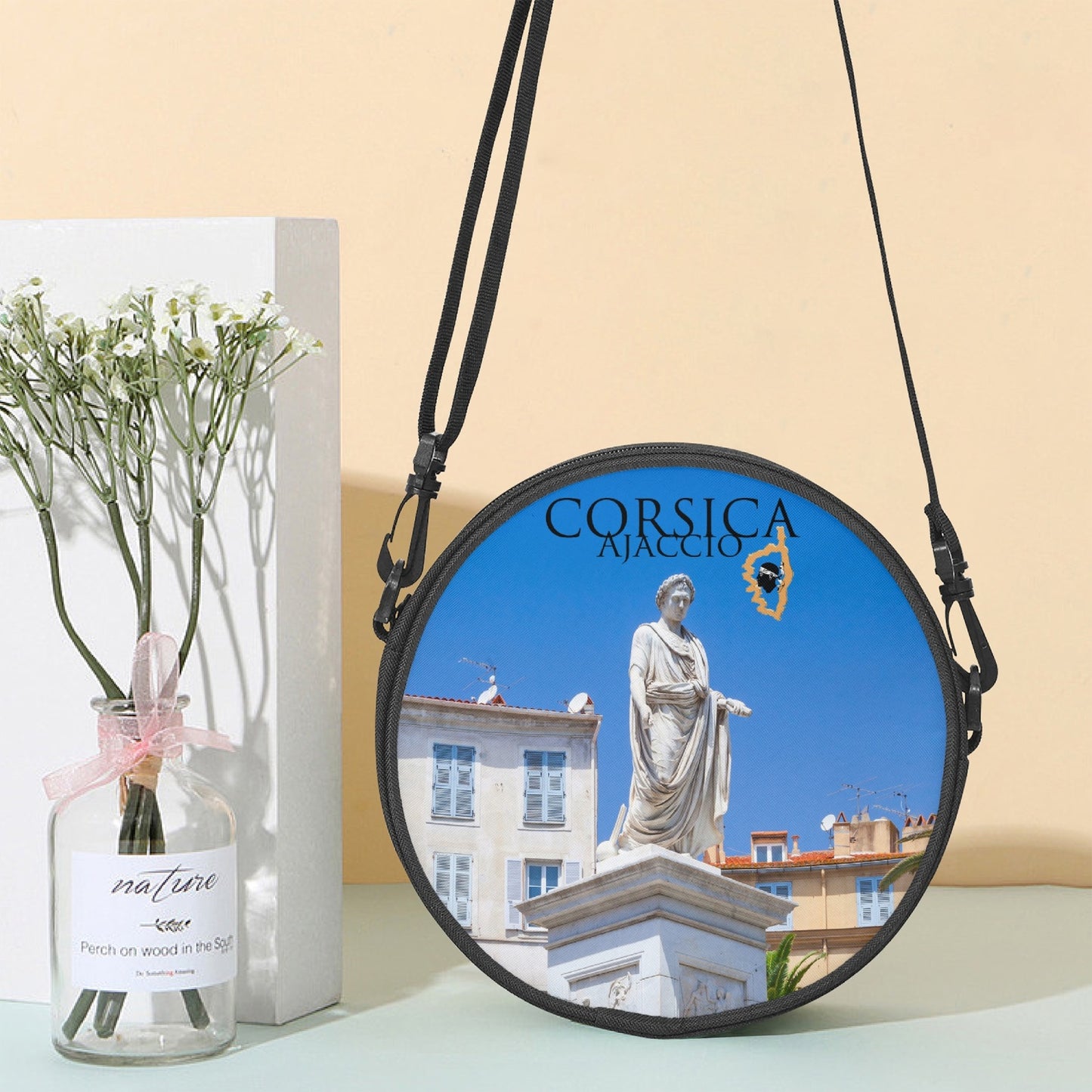 Sac cartable rond Corsica Ajaccio