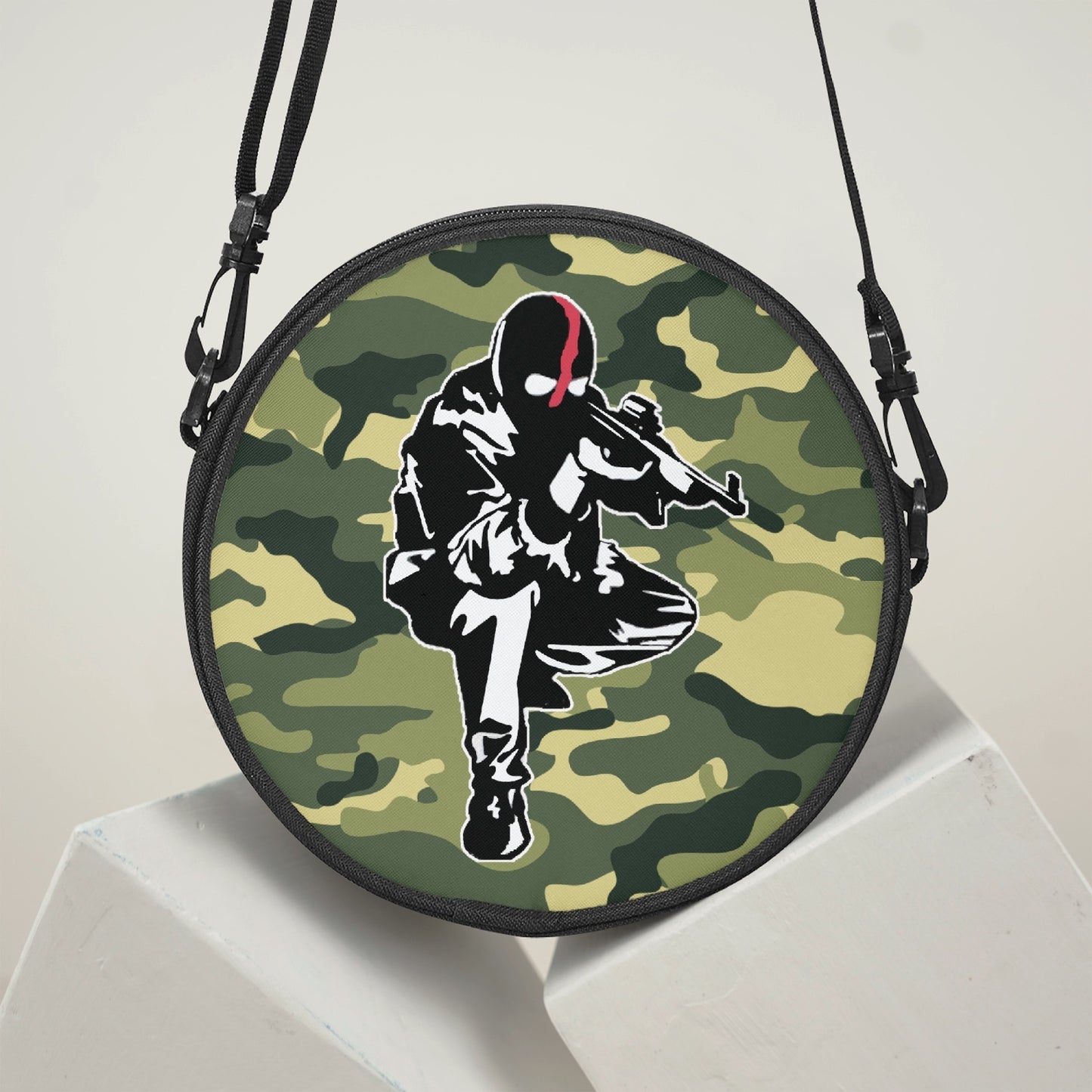 Sac cartable rond Ribellu Camouflage