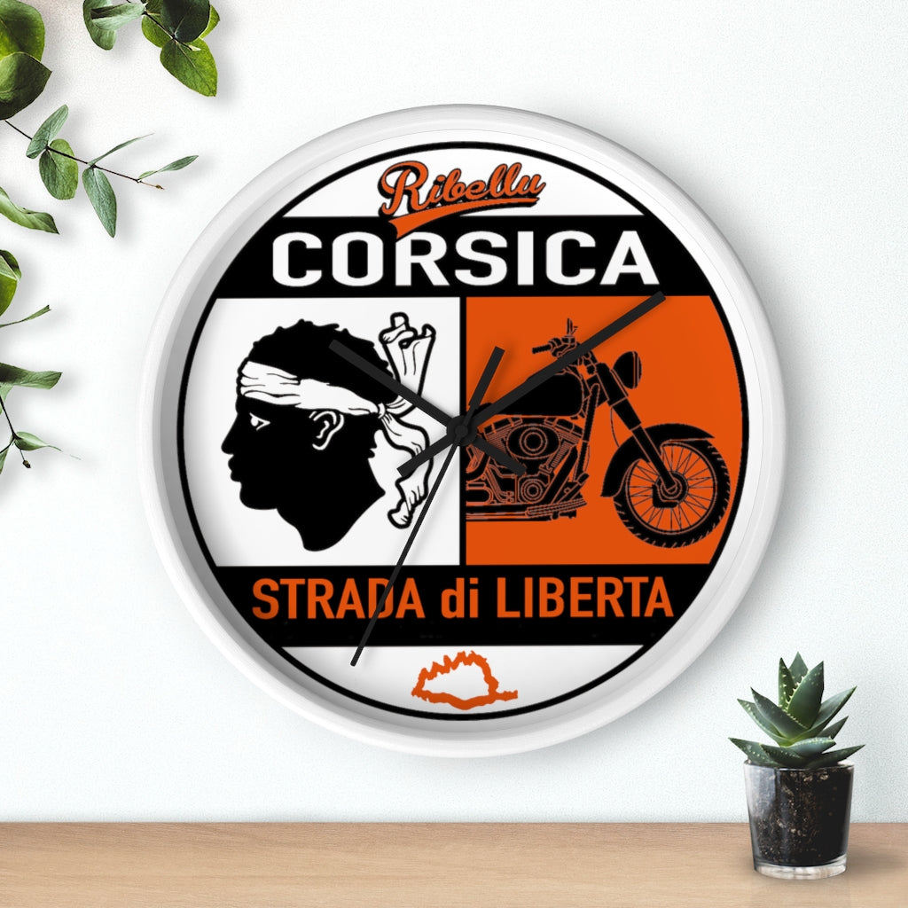 horloge murale Strada Di Libertà - Ochju Ochju Printify Home Decor horloge murale Strada Di Libertà