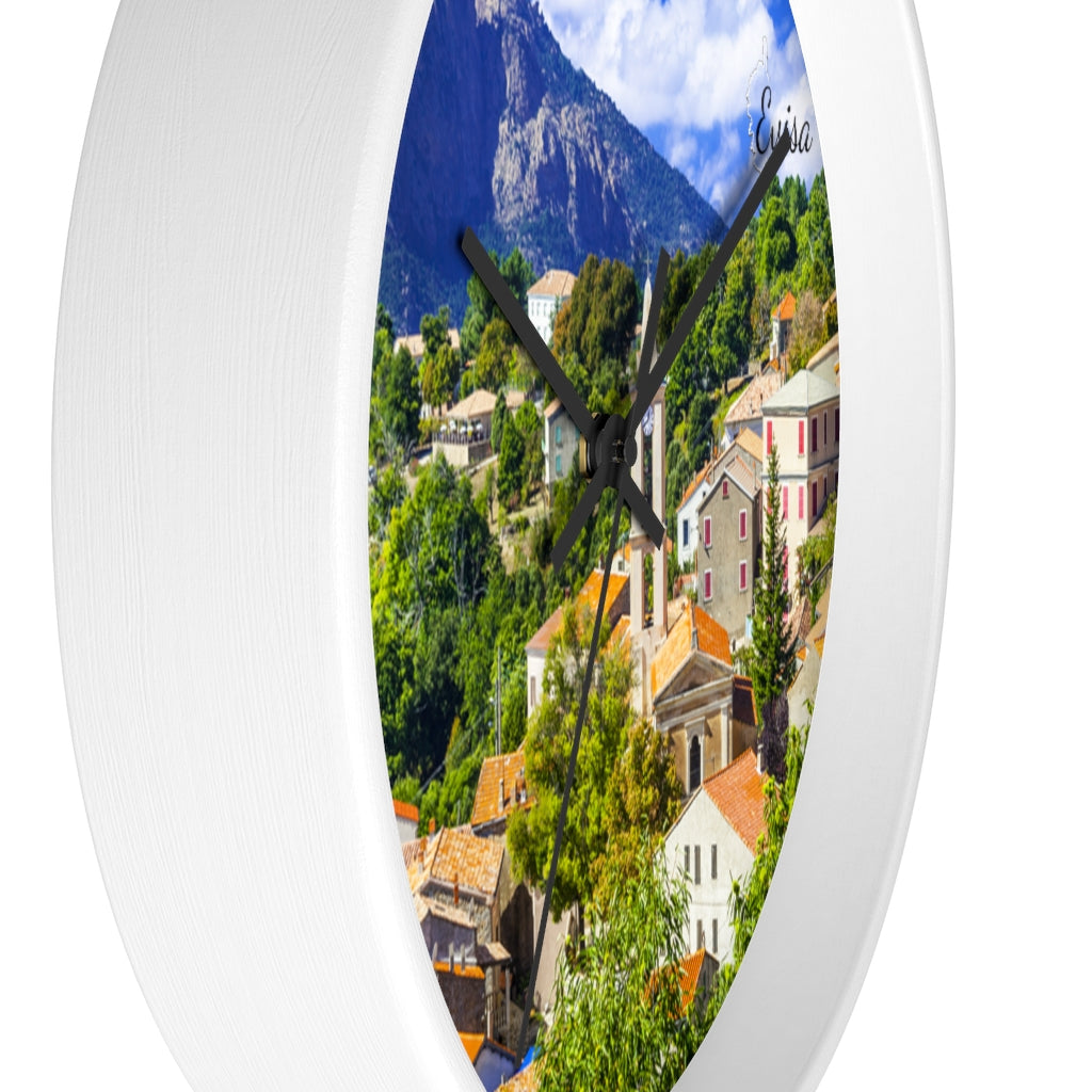 horloge murale Evisa Corsica - Ochju Ochju Printify Home Decor horloge murale Evisa Corsica