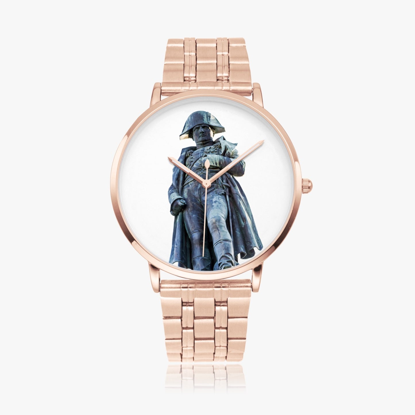 Montre à quartz avec bracelet en acier Napoléon