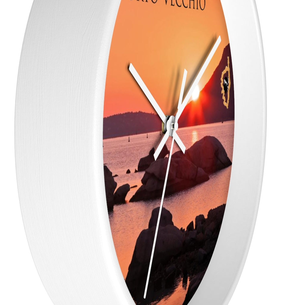 horloge Porto-Vecchio Corsica - Ochju Ochju Printify Home Decor horloge Porto-Vecchio Corsica