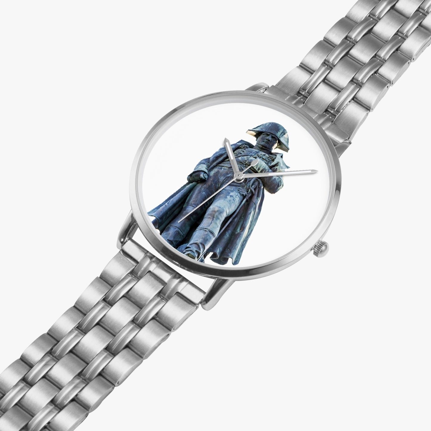 Montre à quartz avec bracelet en acier Napoléon