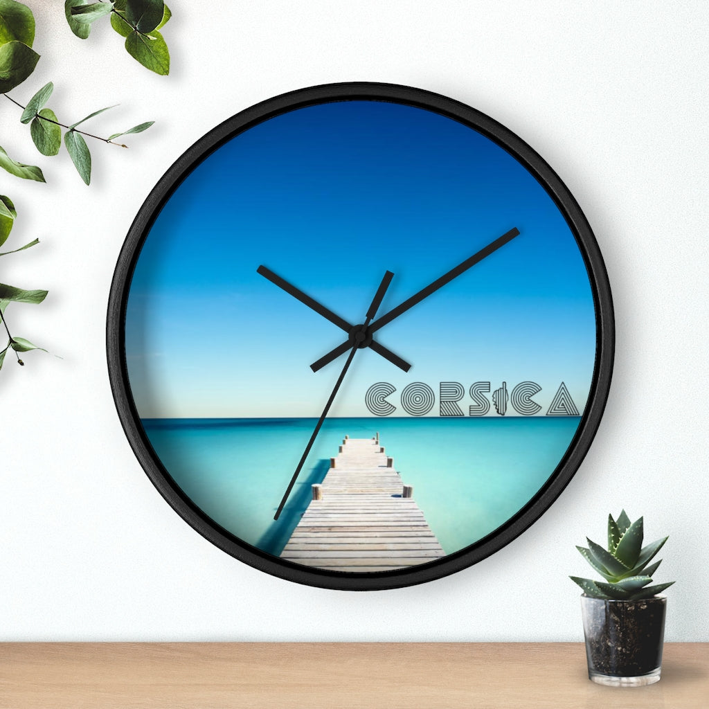 horloge murale Corsica - Ochju Ochju Printify Home Decor horloge murale Corsica