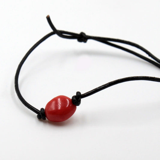 Bracelet Boule de corail rouge