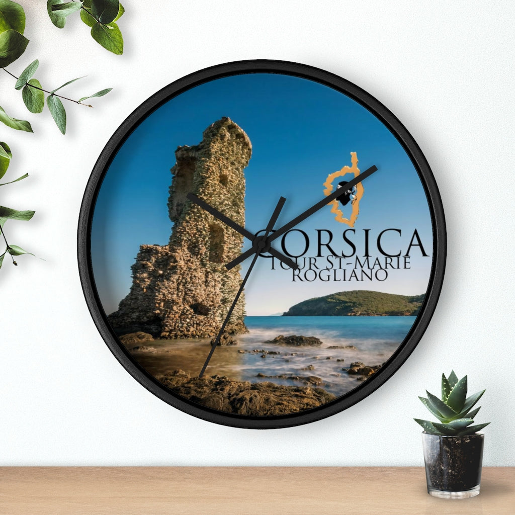 horloge Tour St-Marie Corsica - Ochju Ochju Printify Home Decor horloge Tour St-Marie Corsica