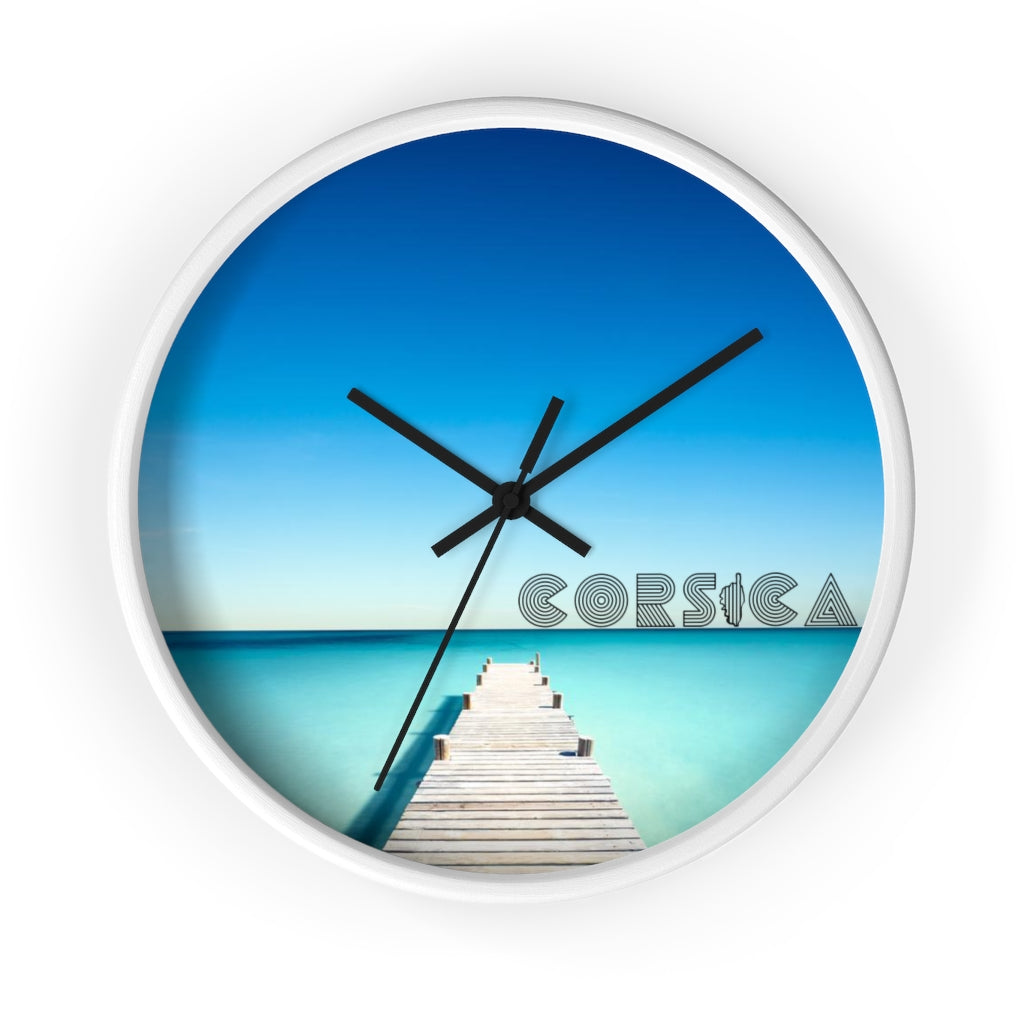 horloge murale Corsica - Ochju Ochju White / Black / 10" Printify Home Decor horloge murale Corsica