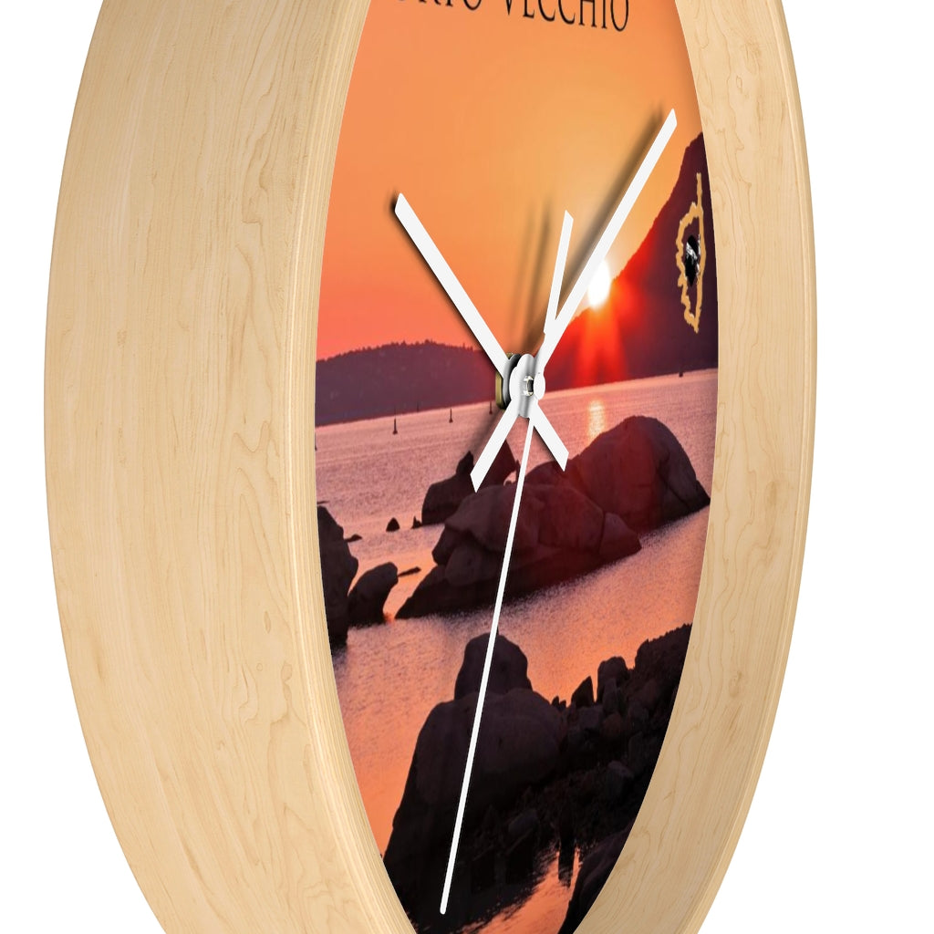 horloge Porto-Vecchio Corsica - Ochju Ochju Printify Home Decor horloge Porto-Vecchio Corsica