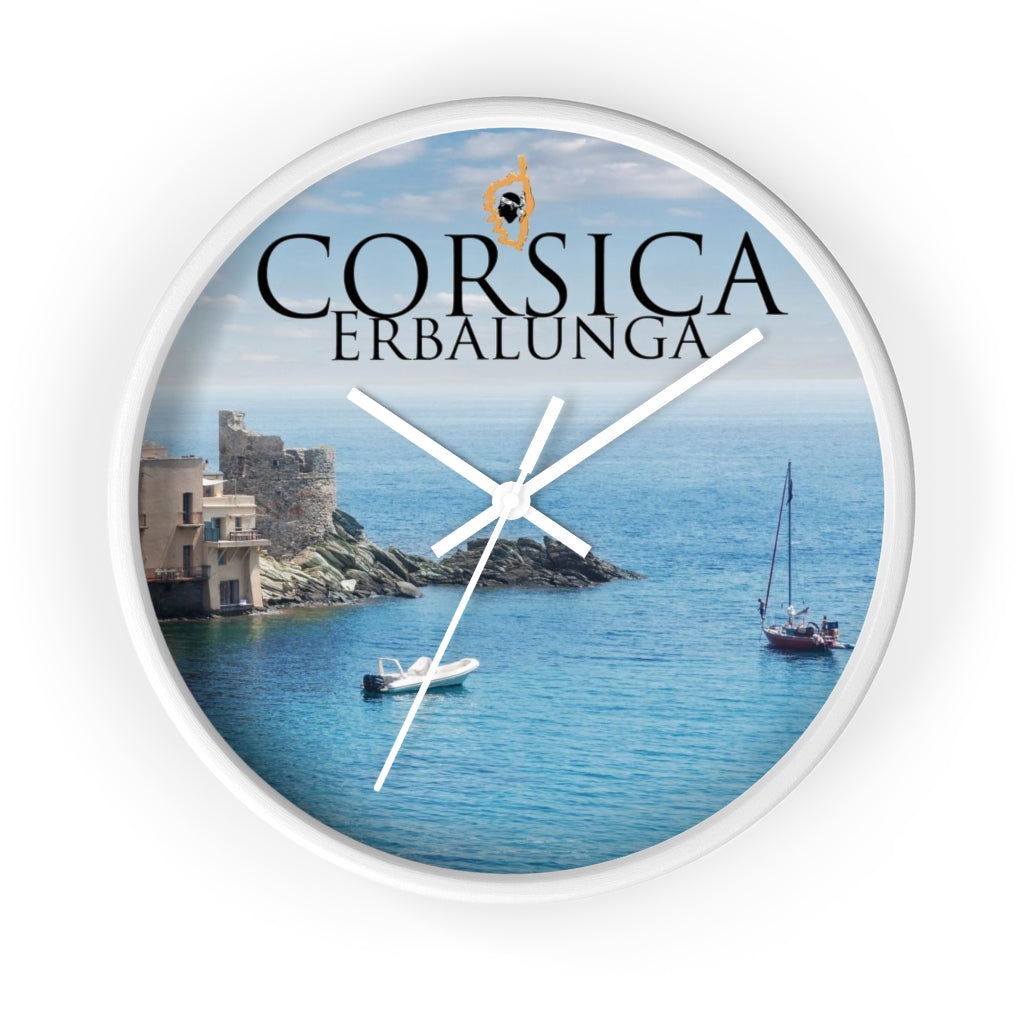 horloge Corsica Erbalunga - Ochju Ochju White / White / 10" Printify Home Decor horloge Corsica Erbalunga