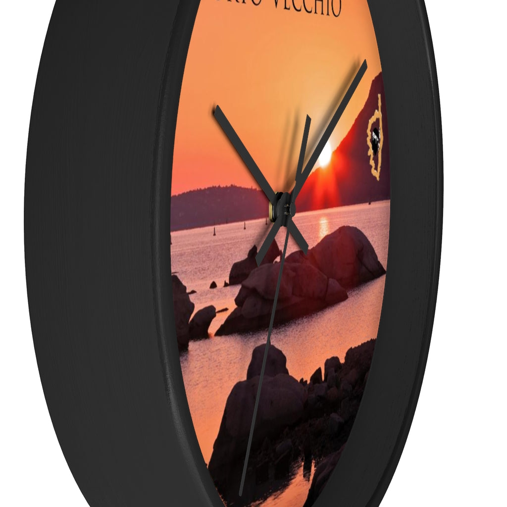 horloge Porto-Vecchio Corsica - Ochju Ochju Printify Home Decor horloge Porto-Vecchio Corsica