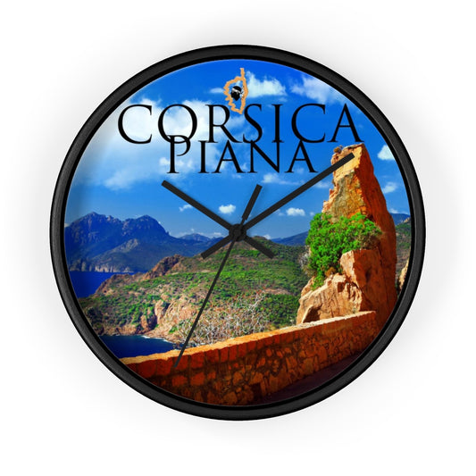 horloge Corsica Piana - Ochju Ochju Black / Black / 10" Printify Home Decor horloge Corsica Piana