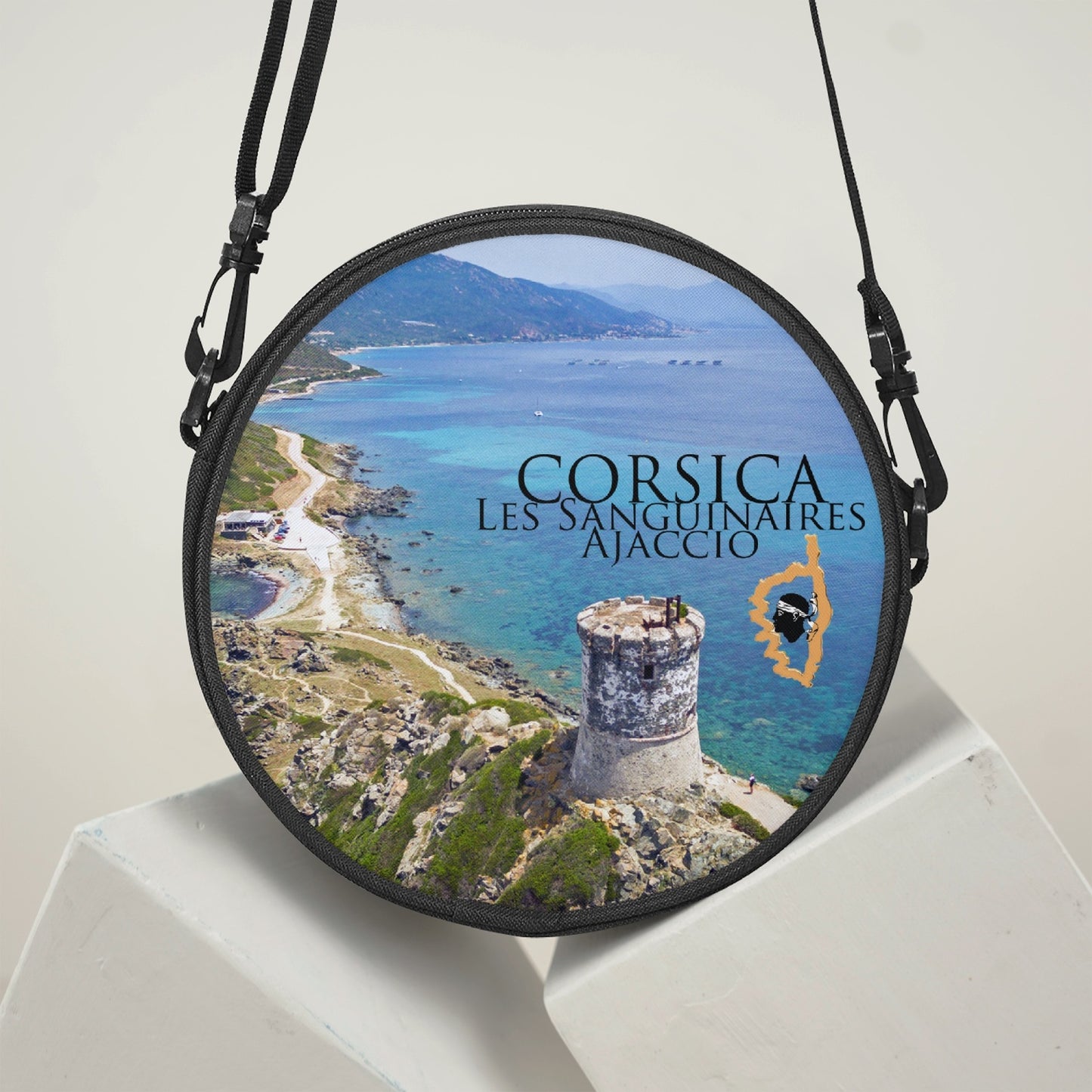 Sac cartable rond Corsica Les Saguinaires