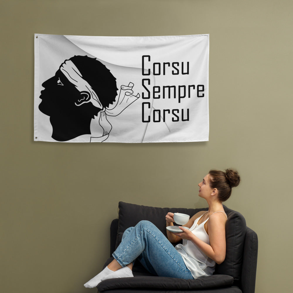 Drapeau Corsu Sempre Corsu