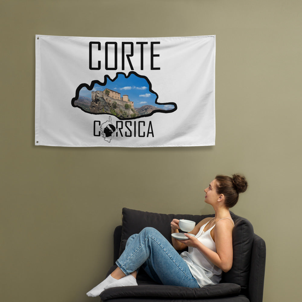 Drapeau Corte Corsica