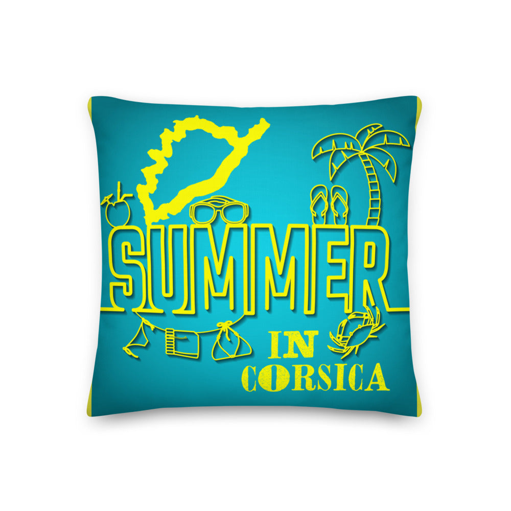 Coussin Haut de Gamme Summer in Corsica