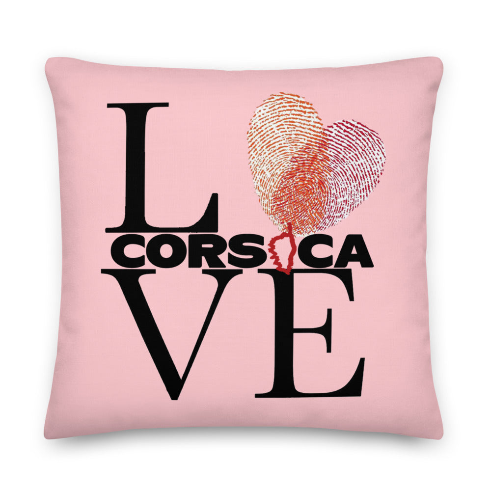 Coussin Haut de Gamme I Love Corsica