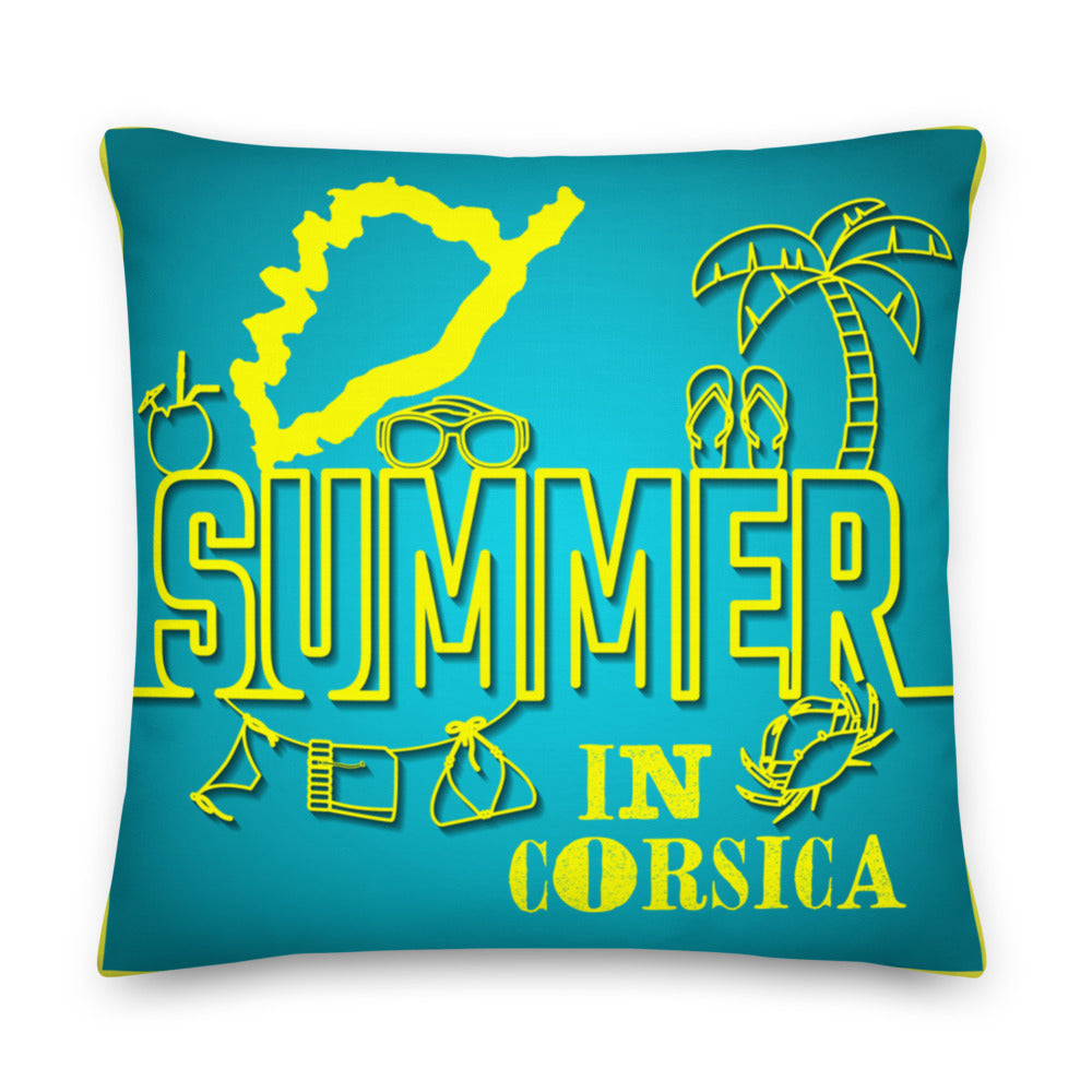 Coussin Haut de Gamme Summer in Corsica