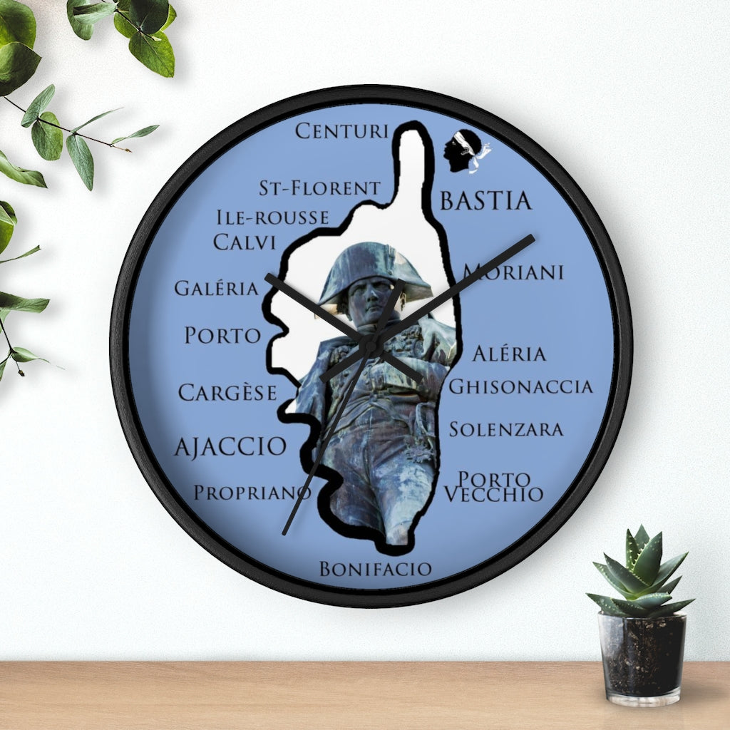 horloge murale Napoléon Corsica - Ochju Ochju Printify Home Decor horloge murale Napoléon Corsica