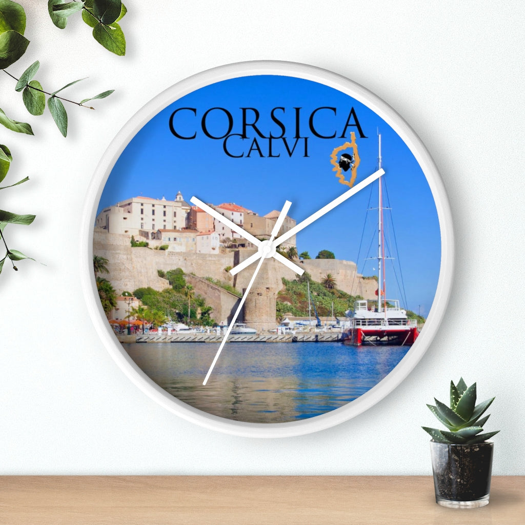 horloge Corsica Calvi - Ochju Ochju Printify Home Decor horloge Corsica Calvi