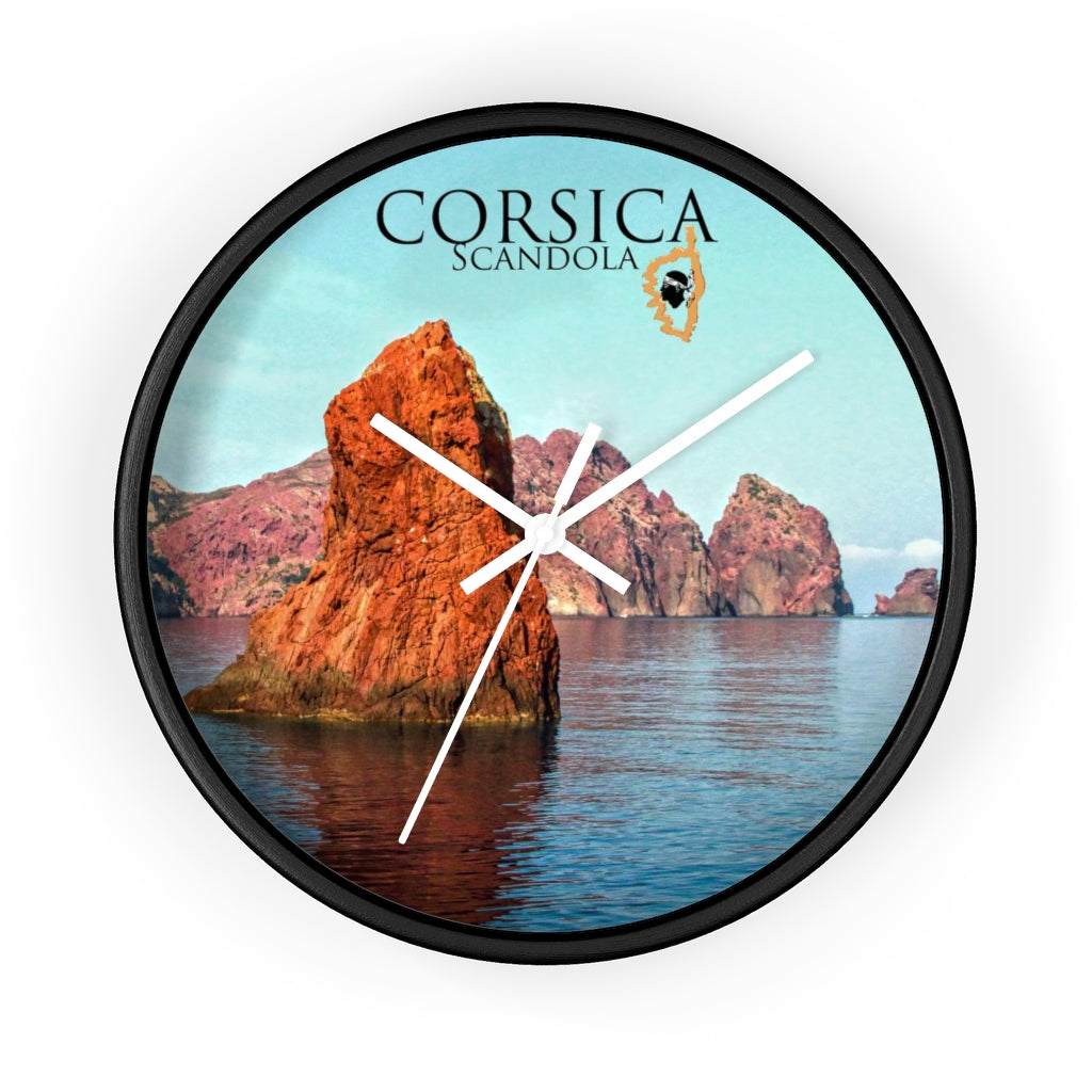 horloge Scandola Corsica - Ochju Ochju Black / White / 10" Printify Home Decor horloge Scandola Corsica