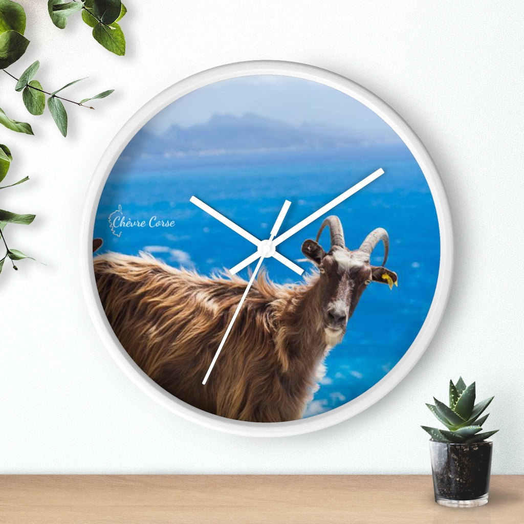 horloge Chèvre Corse - Ochju Ochju Printify Home Decor horloge Chèvre Corse