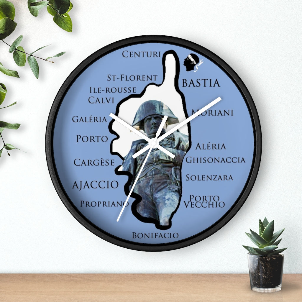 horloge murale Napoléon Corsica - Ochju Ochju Printify Home Decor horloge murale Napoléon Corsica