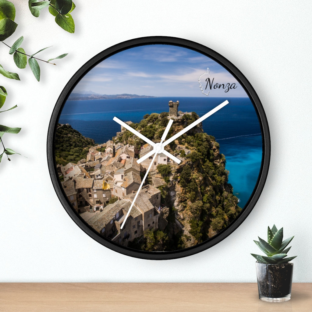 horloge Nonza Corsica - Ochju Ochju Printify Home Decor horloge Nonza Corsica