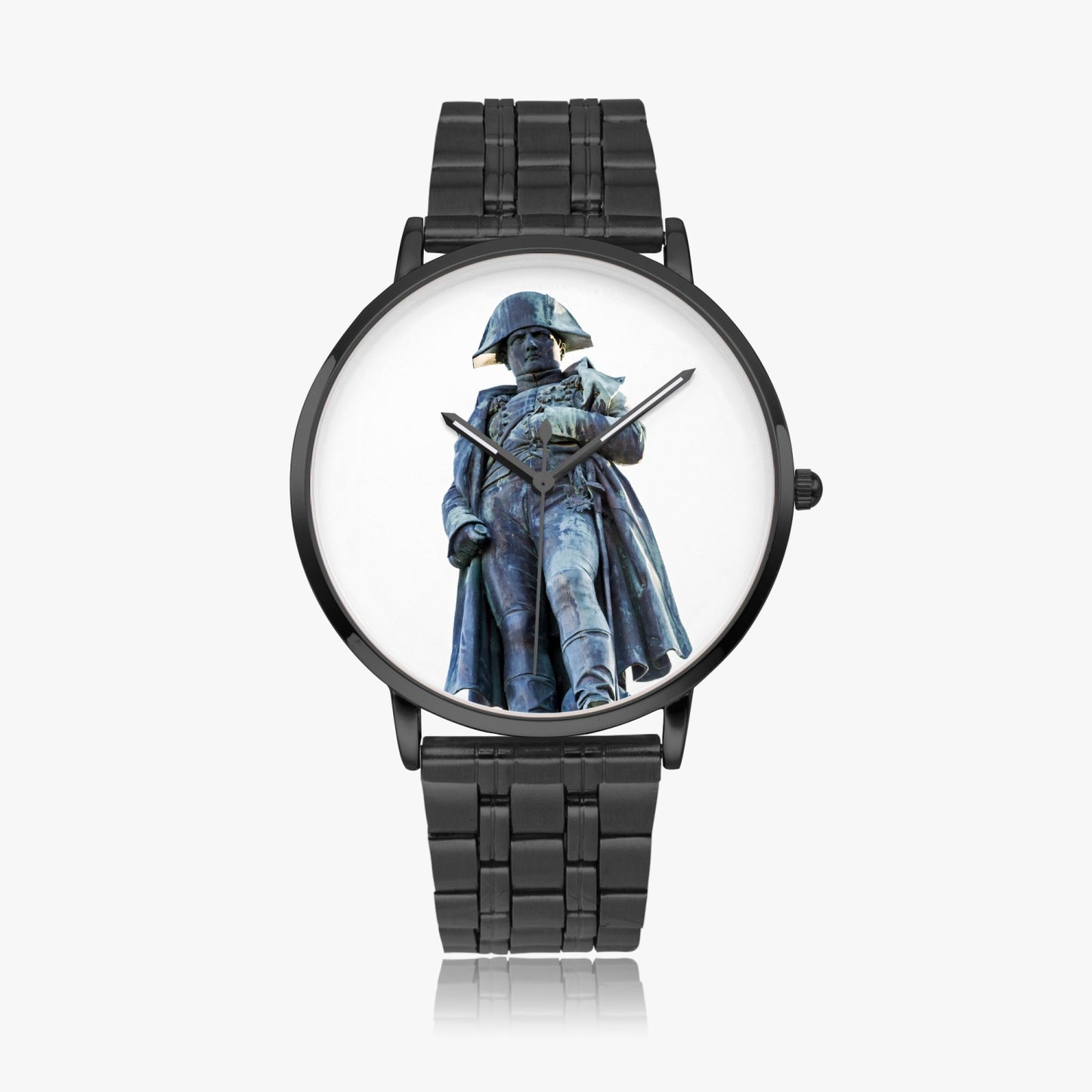 Montre à quartz avec bracelet en acier Napoléon