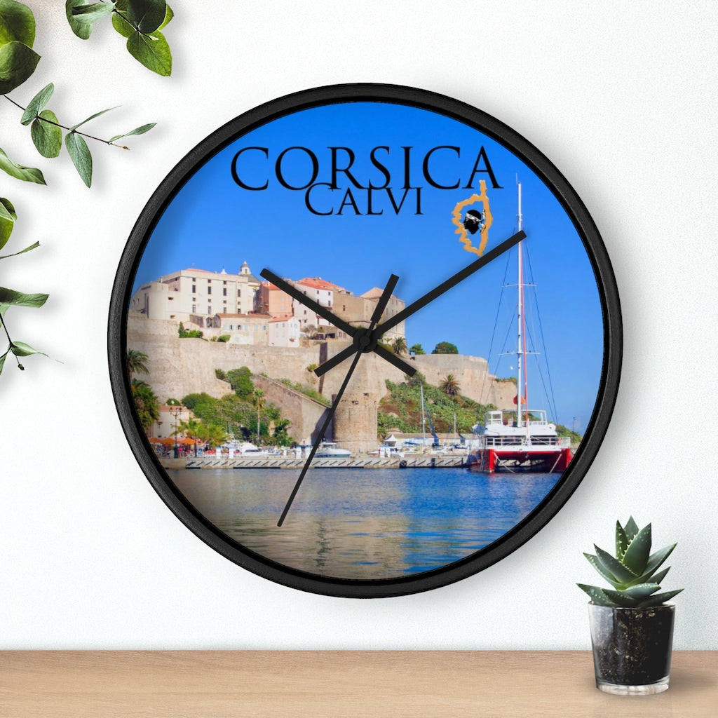 horloge Corsica Calvi - Ochju Ochju Printify Home Decor horloge Corsica Calvi