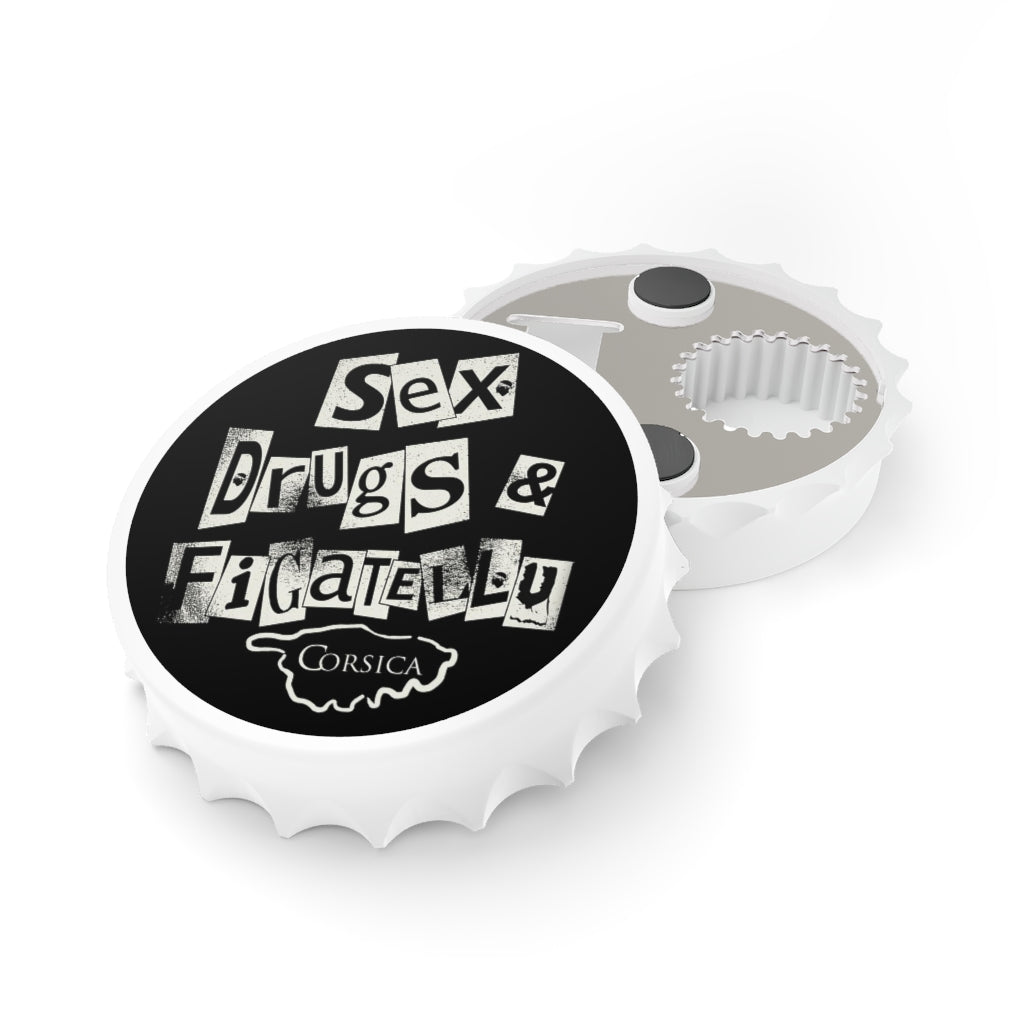 Magnet décapsuleur Sex Drugs & Figatellu - Ochju Ochju Printify Accessories Magnet décapsuleur Sex Drugs & Figatellu