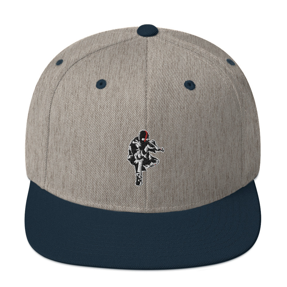 Casquette Snapback Ribellu - Ochju Ochju Gris Chiné / Bleu Marine Ochju Casquette Snapback Ribellu