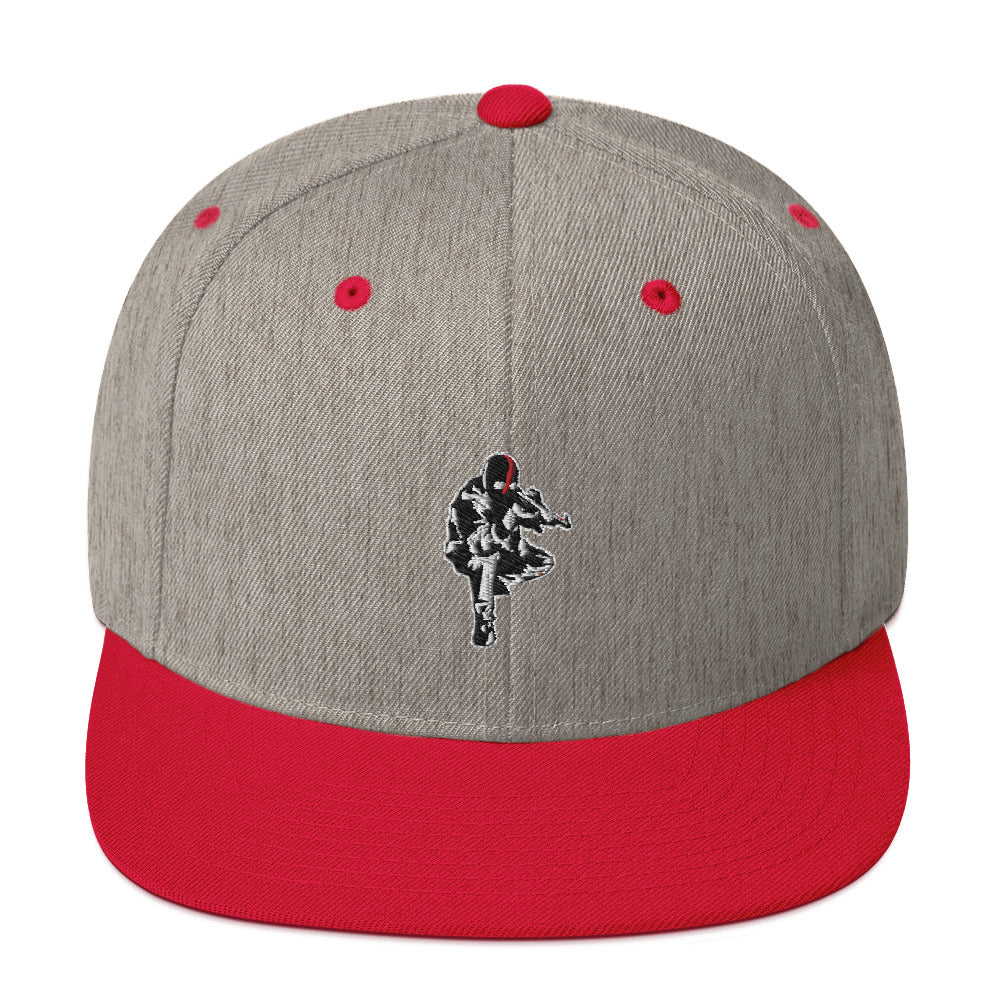 Casquette Snapback Ribellu - Ochju Ochju Gris Chiné / Rouge Ochju Casquette Snapback Ribellu