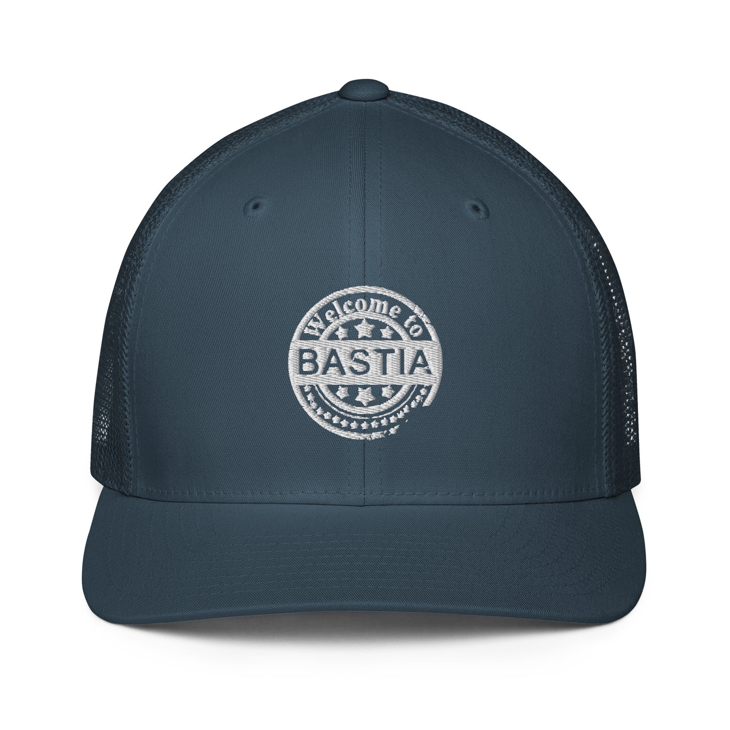 Casquette avec arrière en maille Welcome to Bastia - Ochju Ochju Bleu Marine Ochju Casquette avec arrière en maille Welcome to Bastia