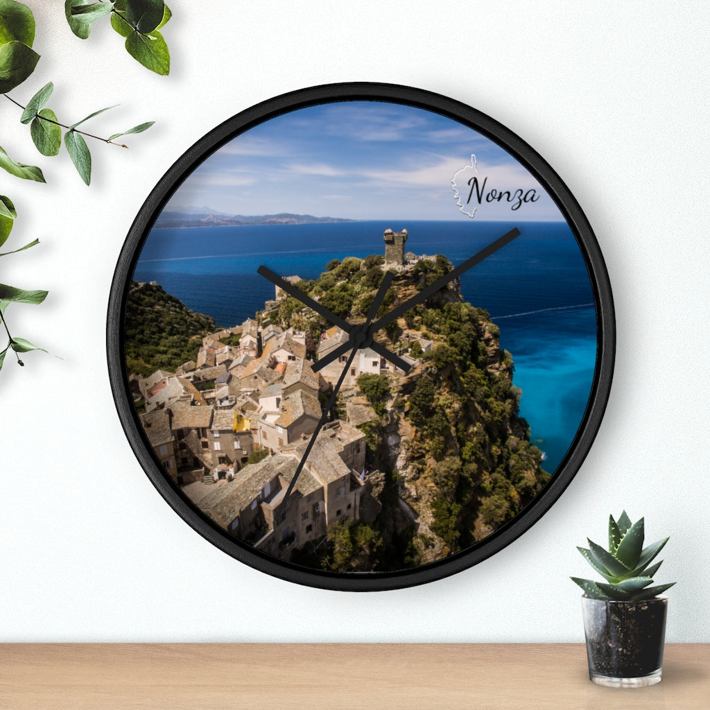 horloge Nonza Corsica - Ochju Ochju Printify Home Decor horloge Nonza Corsica