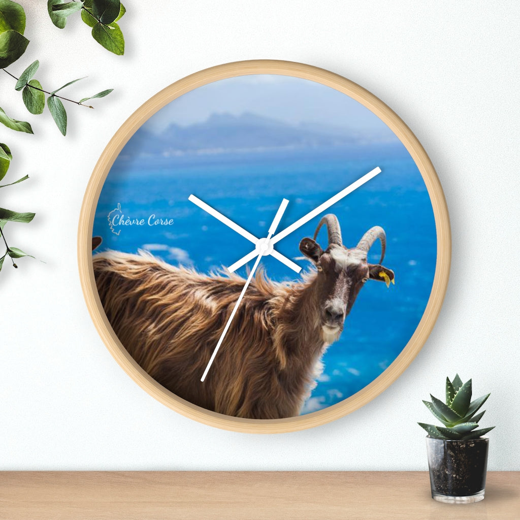 horloge Chèvre Corse - Ochju Ochju Printify Home Decor horloge Chèvre Corse