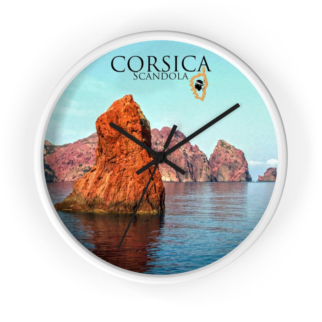 horloge Scandola Corsica - Ochju Ochju White / Black / 10" Printify Home Decor horloge Scandola Corsica